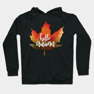 Hello Autumn Leaf Hoodie